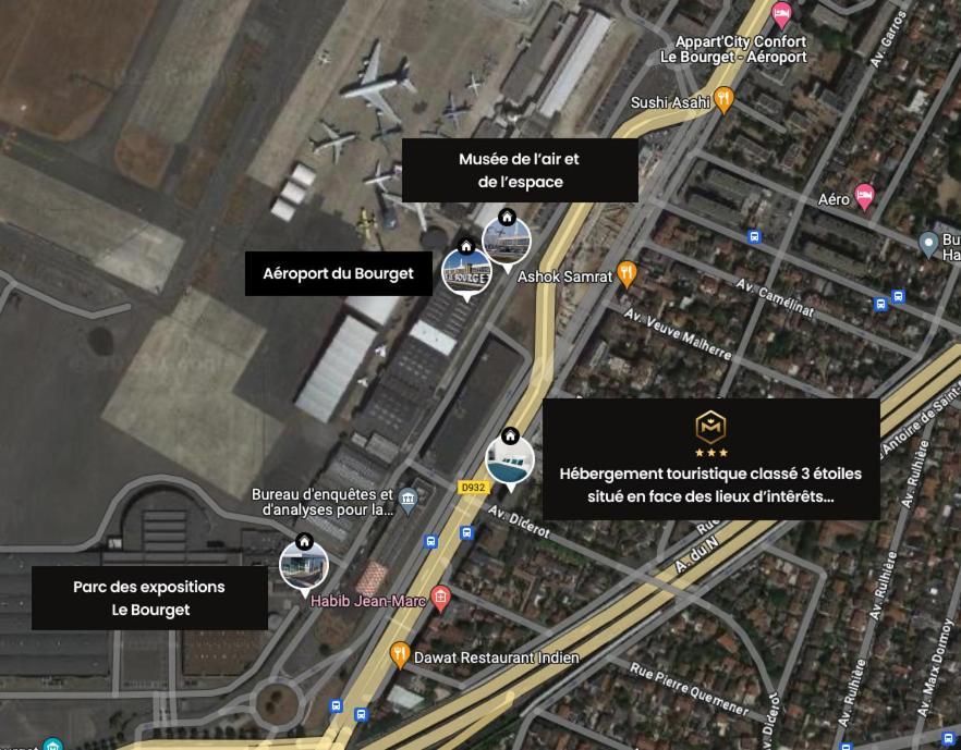 Hebergement Touristique De Luxe Proche De Paris Avec Parking Gratuit, Situe Face Au Parc Des Expositions Et De L'Aeroport Du Bourget, A 15 Min De Cdg Le Blanc-Mesnil Exterior foto